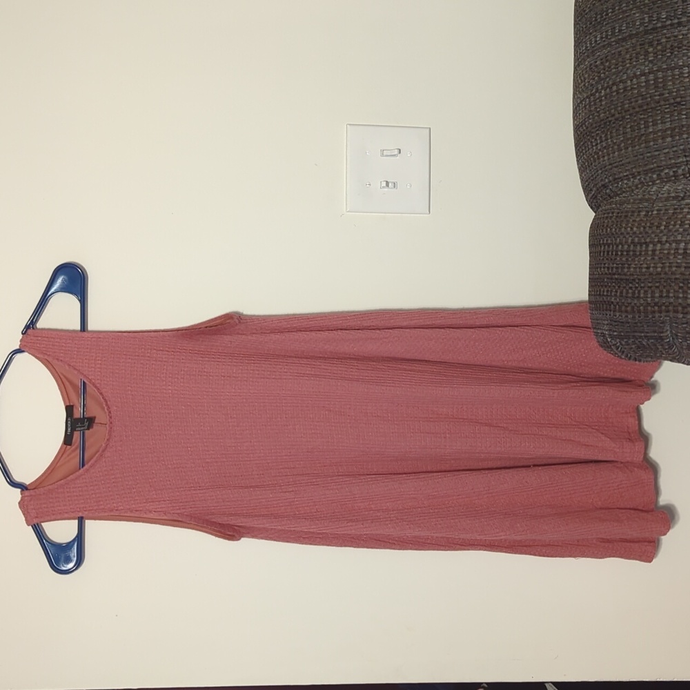 Forever 21 Waffle tank Dress size Large Pink